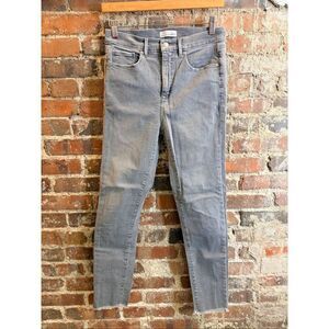 LOFT | The Skinny • Gray Ankle Fringe Skinny Jeans • Ladies Size 27/4